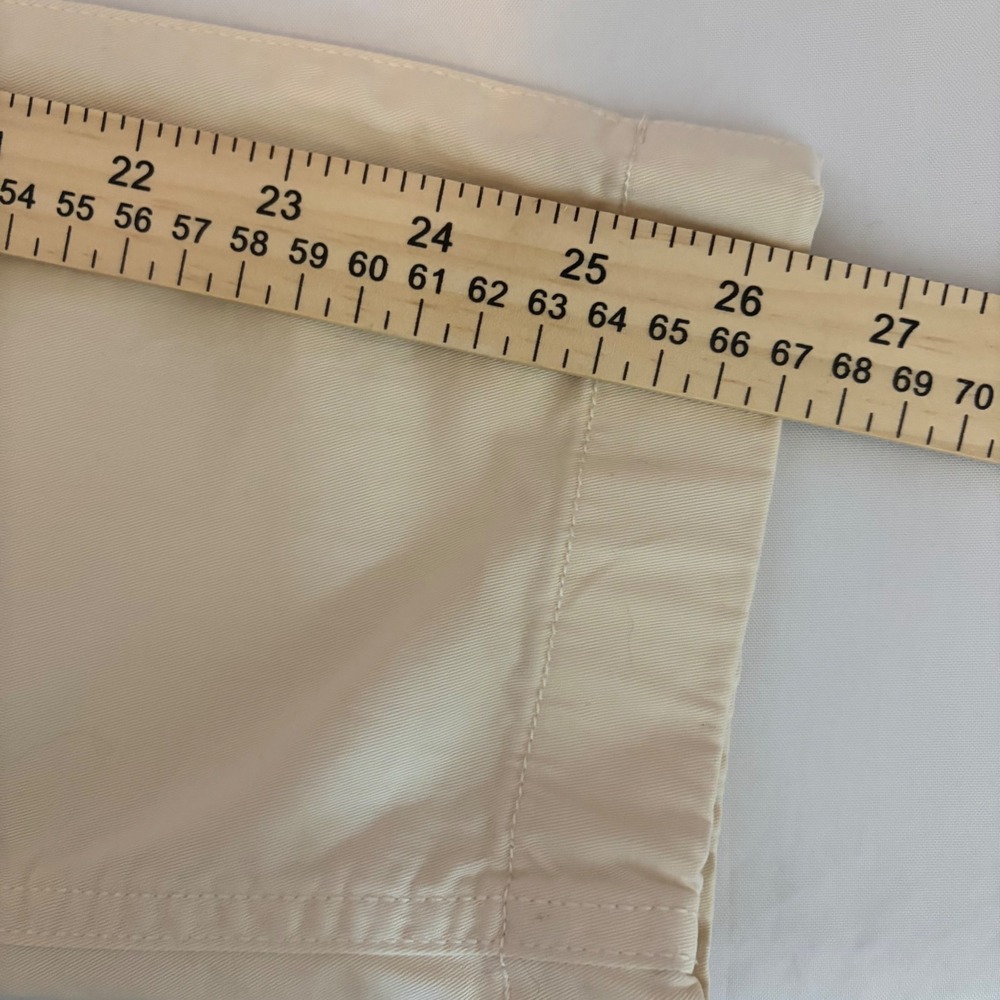 Gap Downtown Khaki Chino Cream Off White Slim Tapered Pants 0 S/541213-00 - Picture 11 of 12